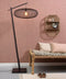 GOOD&MOJO Vloerlamp Cango - Bamboe Zwart/Naturel - 80x60x176cm - Scandinavisch,Bohemian - Staande lampen voor Woonkamer - Slaapkamer