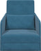 vidaXL - Vloersofa - Bed - 2-in-1 - Blauw - 65x80x83 - cm - Velvet