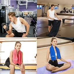 Fitness handdoek, sporthanddoek, microvezel handdoek, Gym badhanddoek met zak met ritssluiting zak, anti-slip fixatie, microvezel, ultra absorberend voor sportschool outdoor sport