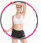 Fitness Hoelahoep - Inclusief Springtouw - 8- Delig – 1 kg - Thuis Trainen - Hoelahoop - Roze/Grijs - Hula Hoop - Thuis Trainen – Ø 100cm - Hoelahoep - Hoepel - Hoelahoeps