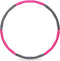 Fitness Hoelahoep - Inclusief Springtouw - 8- Delig – 1 kg - Thuis Trainen - Hoelahoop - Roze/Grijs - Hula Hoop - Thuis Trainen – Ø 100cm - Hoelahoep - Hoepel - Hoelahoeps