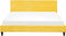FITOU - Tweepersoonsbed - Geel - 180 x 200 cm - Fluweel