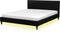 FITOU - Tweepersoonsbed LED - Zwart - 160 x 200 cm - Polyester