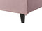 FITOU - Tweepersoonsbed - Roze - 140 x 200 cm - Fluweel