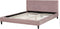 FITOU - Tweepersoonsbed - Roze - 160 x 200 cm - Fluweel