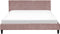 FITOU - Tweepersoonsbed - Roze - 160 x 200 cm - Fluweel