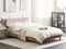 FITOU - Tweepersoonsbed - Roze - 160 x 200 cm - Fluweel