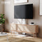 FITUEYES Draaibare en Hoogte Verstelbare TV Vloerstandaard - Wit, voor 27-65 inch TV's
