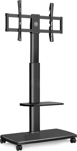 FITUEYES - TV-Stand Trolley - Verrijdbaar & Hoogte Verstelbaar