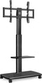 FITUEYES - TV-Stand Trolley - Verrijdbaar & Hoogte Verstelbaar
