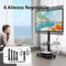 FITUEYES - TV-Stand Trolley - Verrijdbaar & Hoogte Verstelbaar