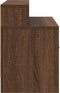 vidaXL - Nachtkastje - met - lade - 51x31x47 - cm - bruin - eikenkleurig