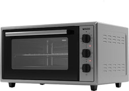 Wiggo WMO-E456(X) - Vrijstaande Mini Oven - 2000 W - 45 liter - Roestvrijstaal