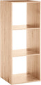 Five Simply Living - Boekenkast - 3 Vakken - Natuurlijk eik - 34.4 x 32 x 100.5 cm
