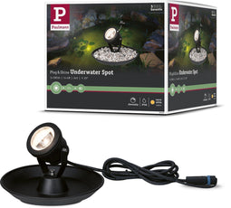 Paulmann Plug & Shine - LED-spot Vijverlamp IP68 3000K 4W Kantelbaar Zwart