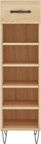 vidaXL - Schoenenkast - 30x35x105 - cm - bewerkt - hout - sonoma - eikenkleurig