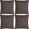 vidaXL Sierkussens 4 st 60x60 cm stof taupe