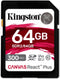 Kingston Canvas React Plus - SDXC 64GB - UHS-II 300 MB/s - Zwart