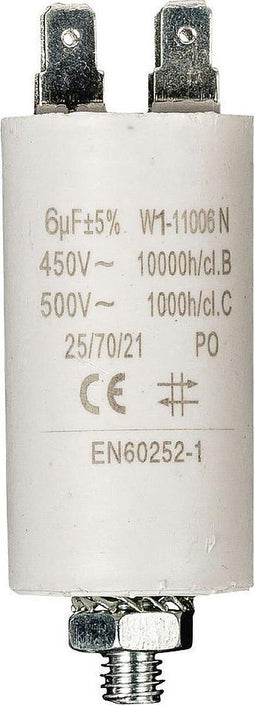 Fixapart W1-11006N Condensator 6.0 uf / 450 V + Aarde
