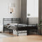 vidaXL - Bedframe - met - hoofd- - en - voeteneinde - metaal - zwart - 120x200 - cm