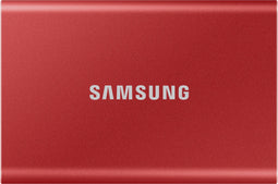 Samsung Portable SSD T7 - Externe SSD 500GB - USB 3.2 Gen2 10Gb/s - Rood