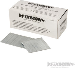 Fixman Gegalvaniseerde tacker spijkers - 18 gauge - gladde schacht - 50 mm - 5000 stuks