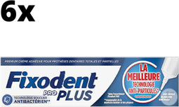 Fixodent Pro Plus Anti-Voedselresten Kleefpasta - 6 x 40 gram - Voordeelverpakking