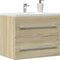 vidaXL - Wastafelkast - 60x38,5x48 - cm - spaanplaat - sonoma - eikenkleurig