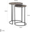 Richmond Bijzettafel Tulum Set Van 2 Brushed Goud