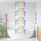 vidaXL - Doucherolgordijn - 80x240 - cm - stofbreedte - 76 - cm
