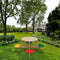 AXI UFO Picknicktafel - Rond - 4 kinderen - 120x120x56cm - Regenboog kleuren