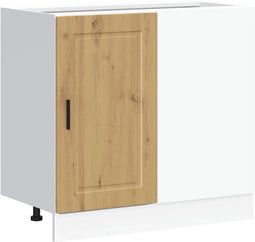 vidaXL - Keuken - onderkast - Porto - bewerkt - hout - artisanaal - eikenkleur