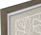 Canvas Home ESPRIT Wit Beige Blad van een plant Stads 50 x 4 x 60 cm (2 Stuks)