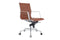Feel Furniture - Luxe Executive bureaustoel van 100% rundleer - Hoge rugleuning – Licht bruin