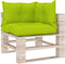 vidaXL - Palletkussens - 3 - st - stof - heldergroen
