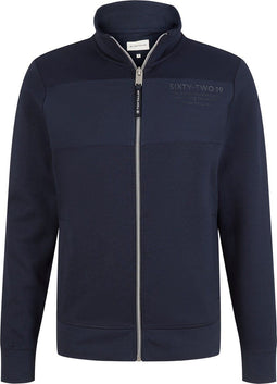TOM TAILOR stand-up sweat jacket - Heren Trui - Lange mouwen - Maat L