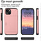 imoshion Hoesje Geschikt voor iPhone 15 Hoesje - Ruimte voor 2 pasjes - imoshion Backcover met pasjeshouder - Rosé Goud