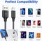 Oplaadkabel - 3 stuks van 2 Meter - USB naar Lightning - Zwart