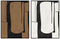 Esprit - Schilderij Abstract Stads - Bruin Zwart - 90 x 4 x 120 cm (2 stuks)