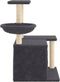vidaXL - Kattenmeubel - met - sisal - krabpalen - 83 - cm - donkergrijs