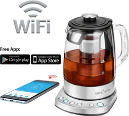 ProfiCook PC-WKS 1167G - 2-in-1 waterkoker en theezetter - 1.5 liter - 2200 W - WiFi