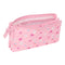 Pennenetui met 3 vakken Minnie Mouse Baby Roze 22 x 12 x 3 cm