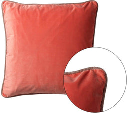 Dutch Decor FINN - Kussenhoes 45x45 cm - velvet - met rits - Coral