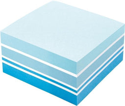 Info sticky notes - 400 vel - 75x75mm - 3 kleuren blauw en wit - IN-5654-70