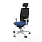 Bureaustoel met hoofdsteun Piqueras y Crespo 4B086G1 Marineblauw