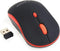Gembird MUSW-4B-03-R - Draadloze Optische Muis - 1600 DPI - Zwart/Rood