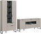 Furnilux Noida - Woonkamercombinatie - Inclusief verlichting - Zwart - 41x290x192cm