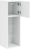 vidaXL - Tv-meubels - met - LED-verlichting - 2 - st - 30,5x30x90 - cm - wit
