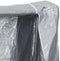vidaXL - Haardhoutrek - met - regenhoes - 150x25x150 - cm - gegalvaniseerd - staal