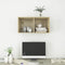 vidaXL - Tv-wandmeubel - 37x37x72 - cm - bewerkt - hout - sonoma - eikenkleurig